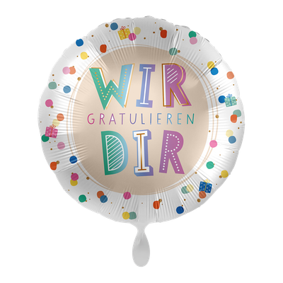 Rainbow Flowers Birthday - GER