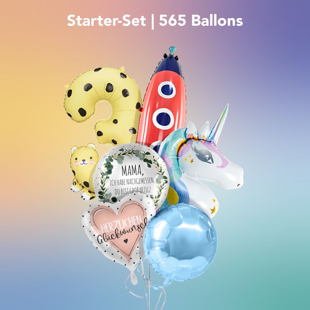 Starter-Set für Ballon-Station 2.0 | 565 Folienballons