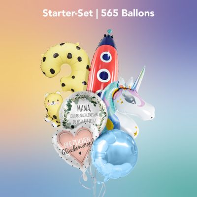 Starter-Set für Ballon-Station 2.0 | 565 Folienballons