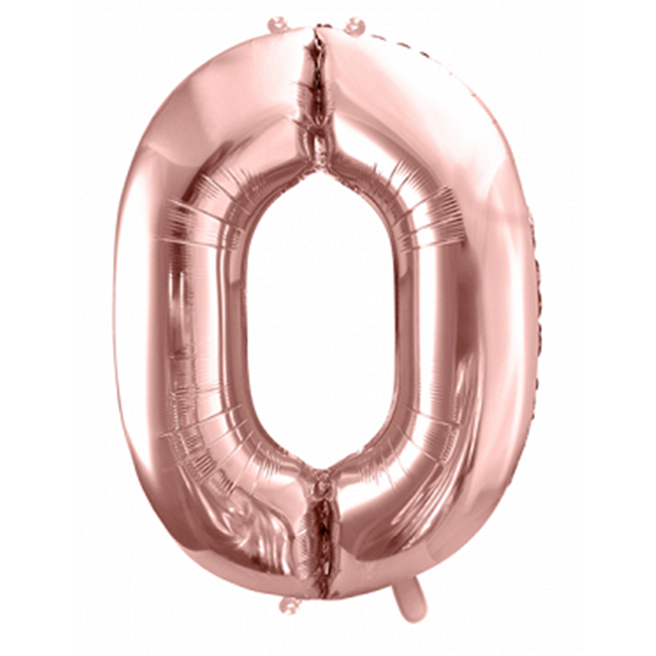 1 Ballon XXL - Zahl 0 - RoseGold