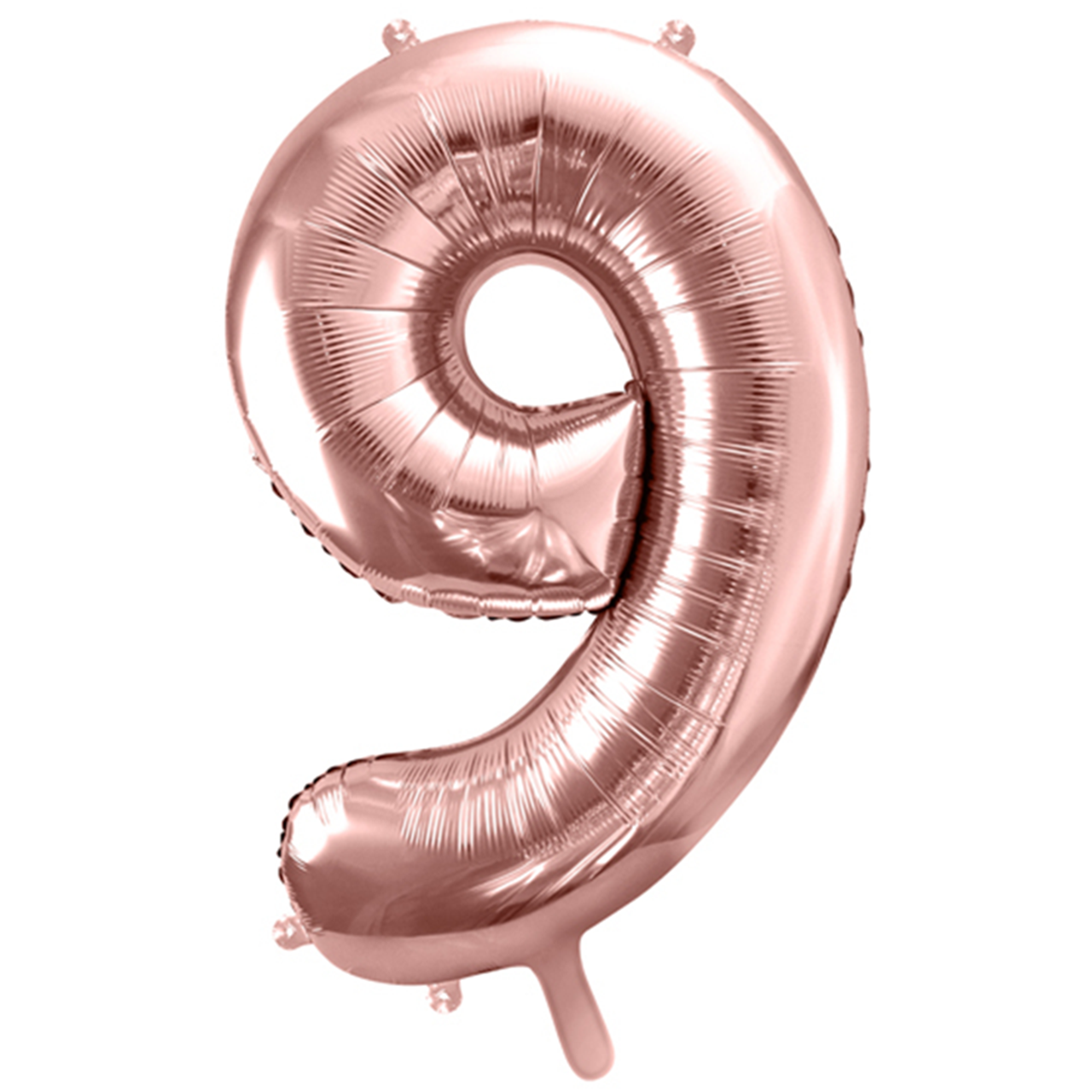 1 Ballon XXL - Zahl 9 - RoseGold