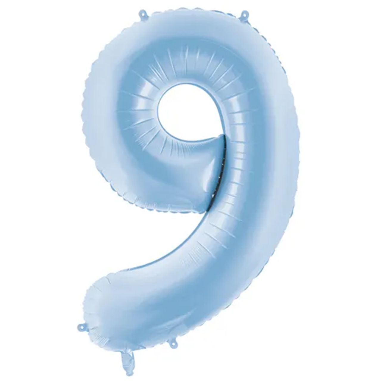 1 Ballon XXL - Zahl 9 - Himmelblau
