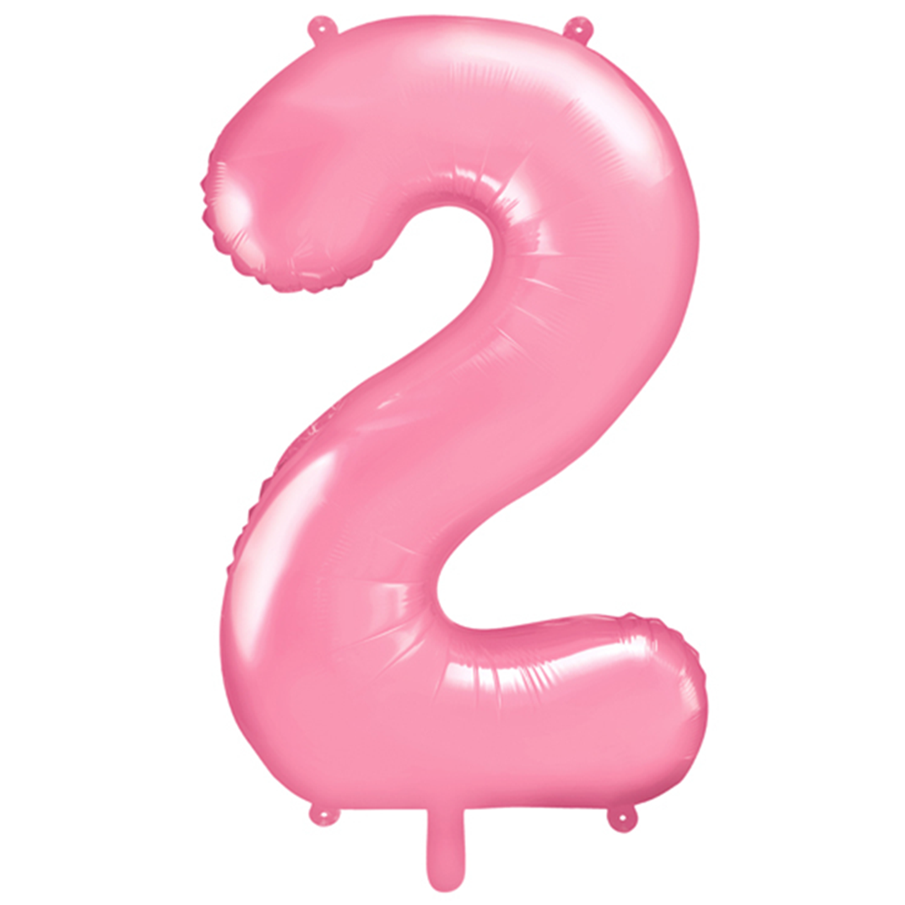 1 Ballon XXL - Zahl 2 - Rosa