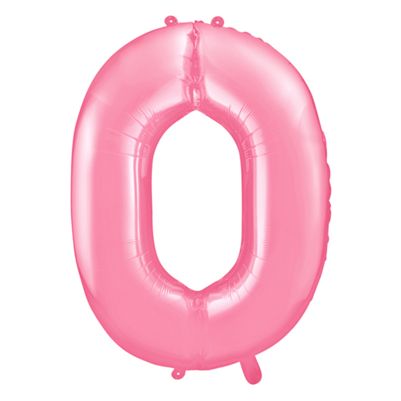 1 Ballon XXL - Zahl 0 - Rosa