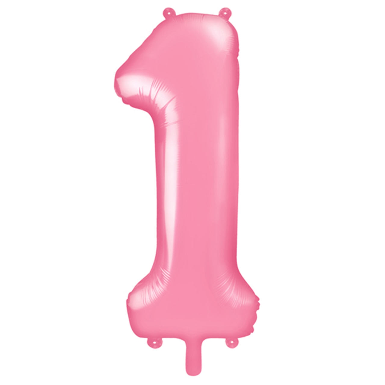 1 Ballon XXL - Zahl 1 - Rosa