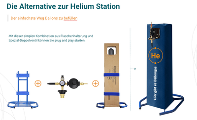 50l Heliumflasche | 9,1m³ | 200 bar