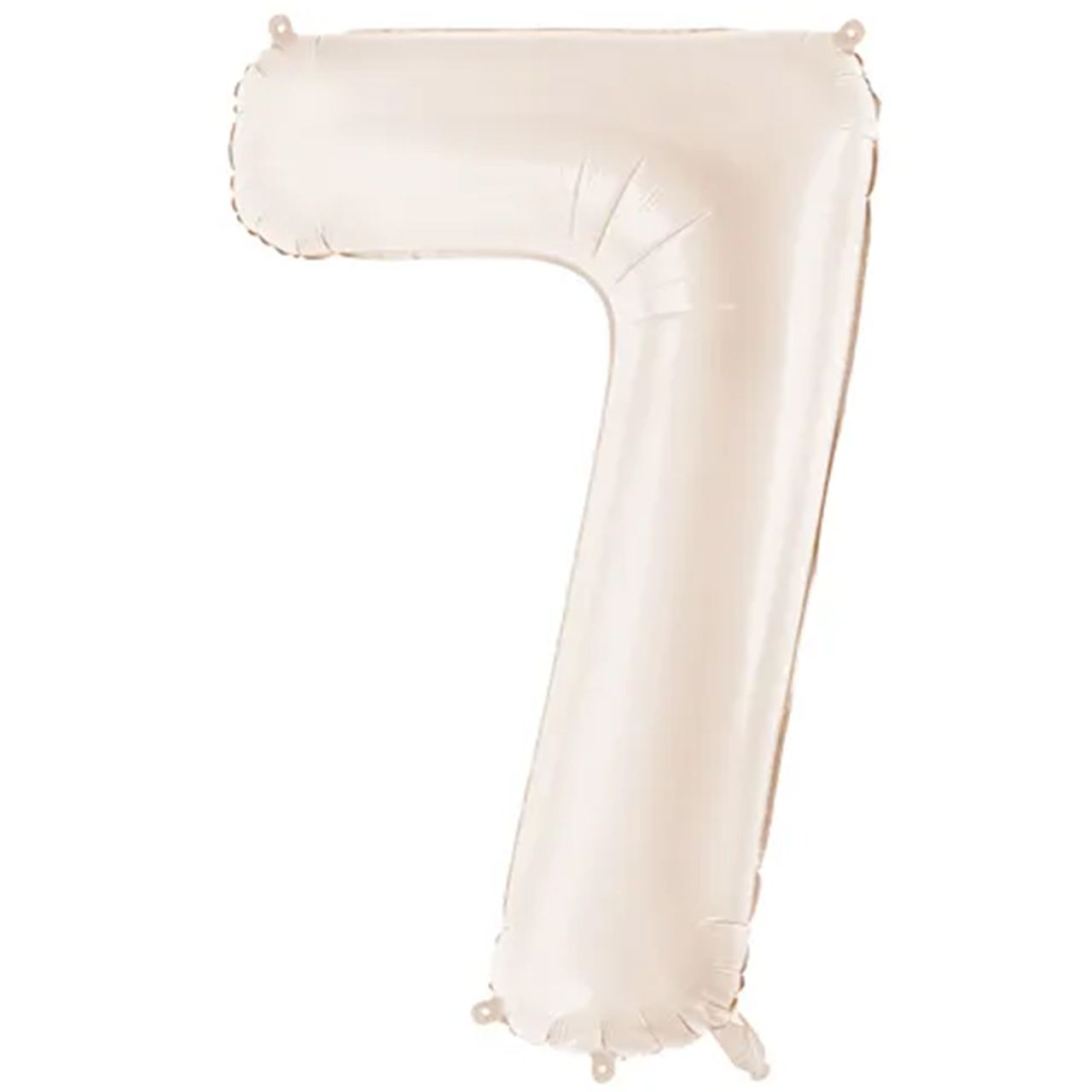 1 Ballon XXL - Zahl 7 - Light warm grey