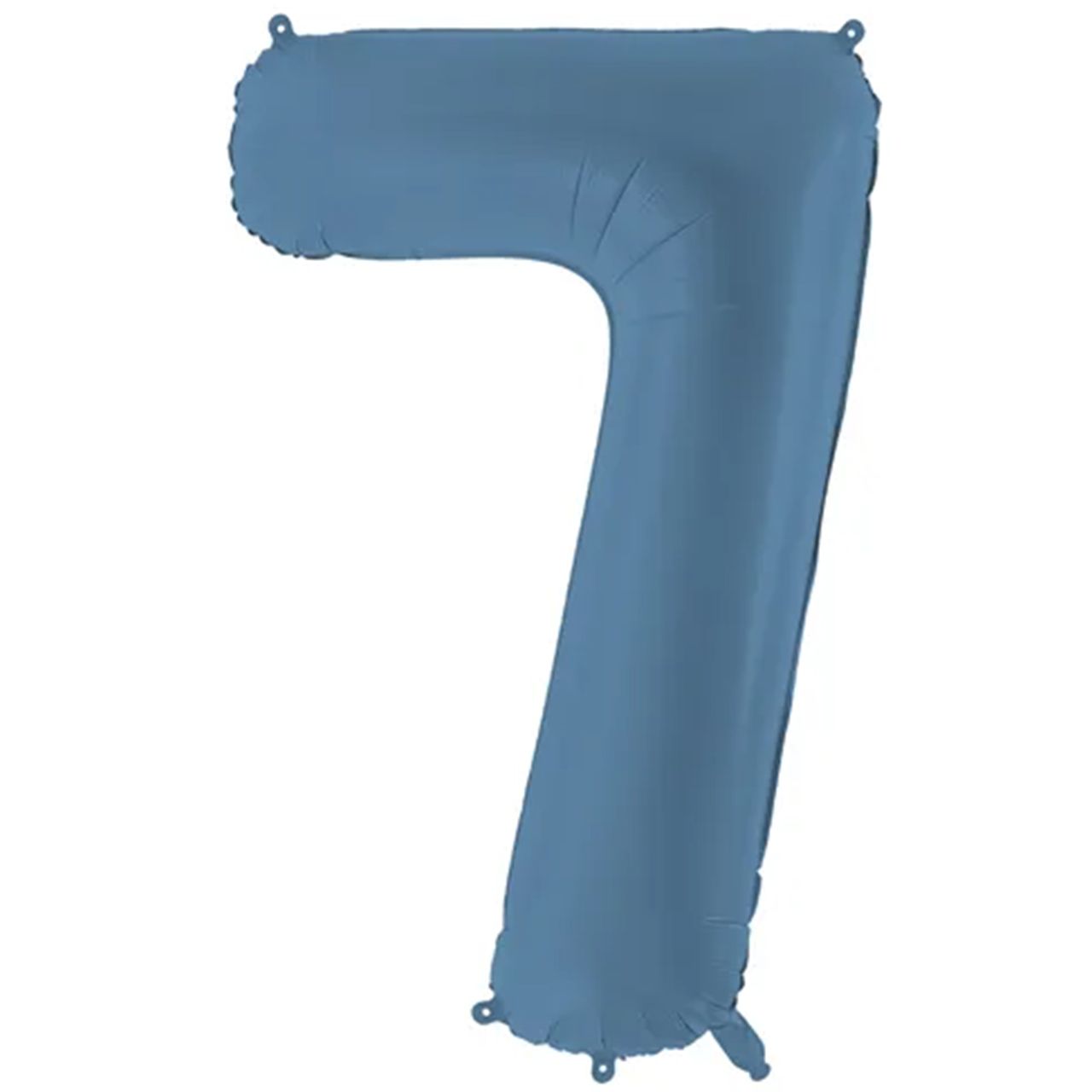 1 Ballon XXL - Zahl 7 - Misty Blue