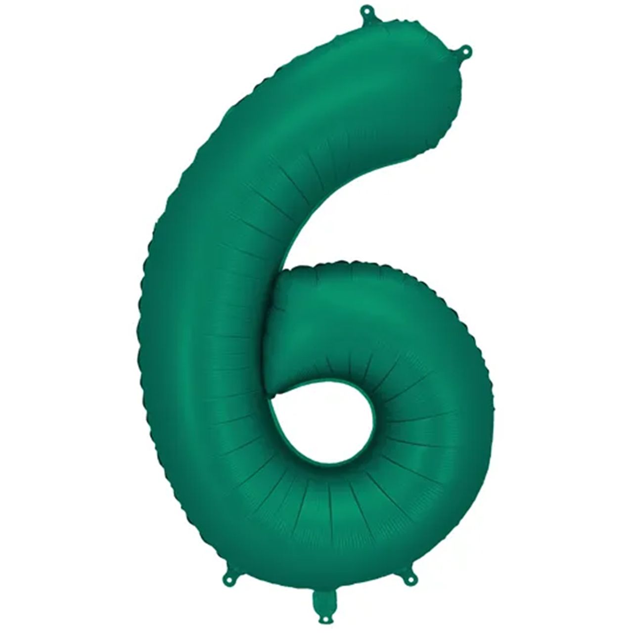 1 Ballon XXL - Zahl 6 - Bottle Green