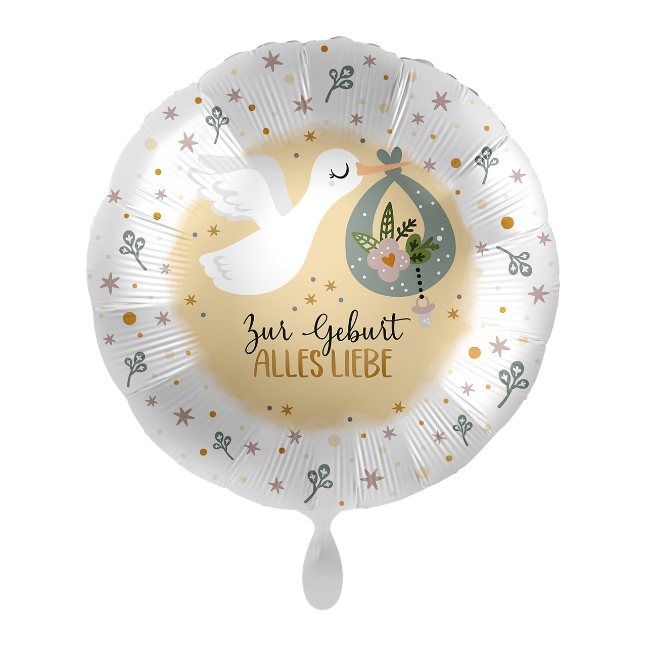1 Balloon - Stork Birth - GER