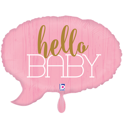 1 Balloon XL - Hello Baby - Pink