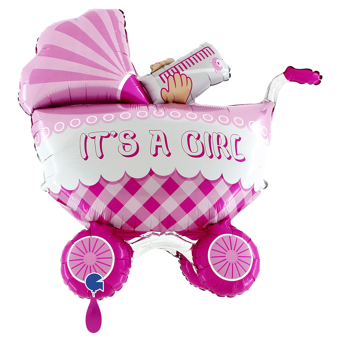 1 Balloon XXL - It&#39;s A Girl Buggy 3D