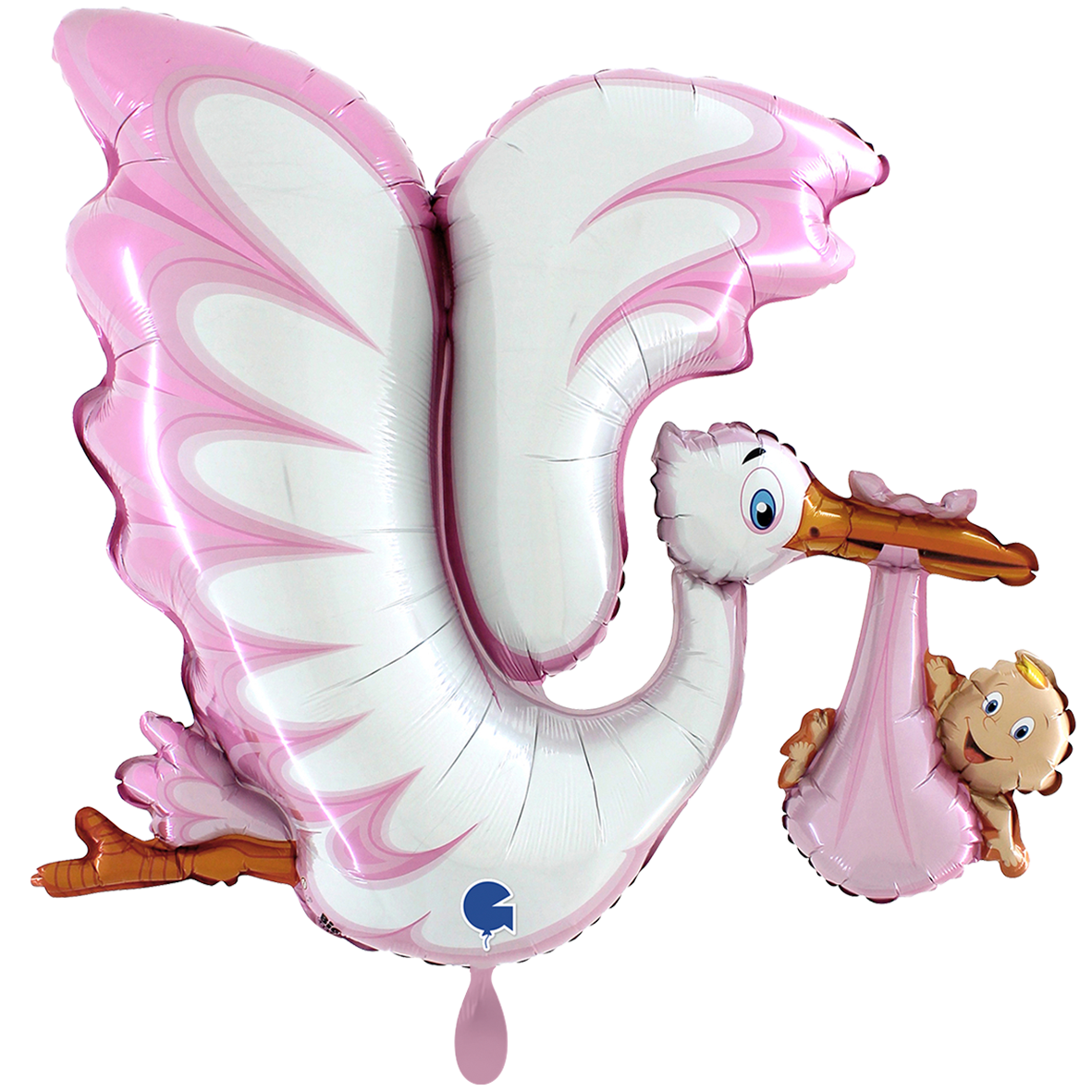 1 Balloon XXL - Cicogna Rosa