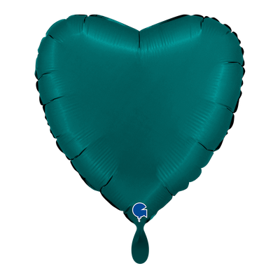 Heart - Satin Emerald Green