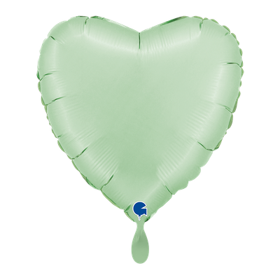 Heart - Satin Glazed Mint