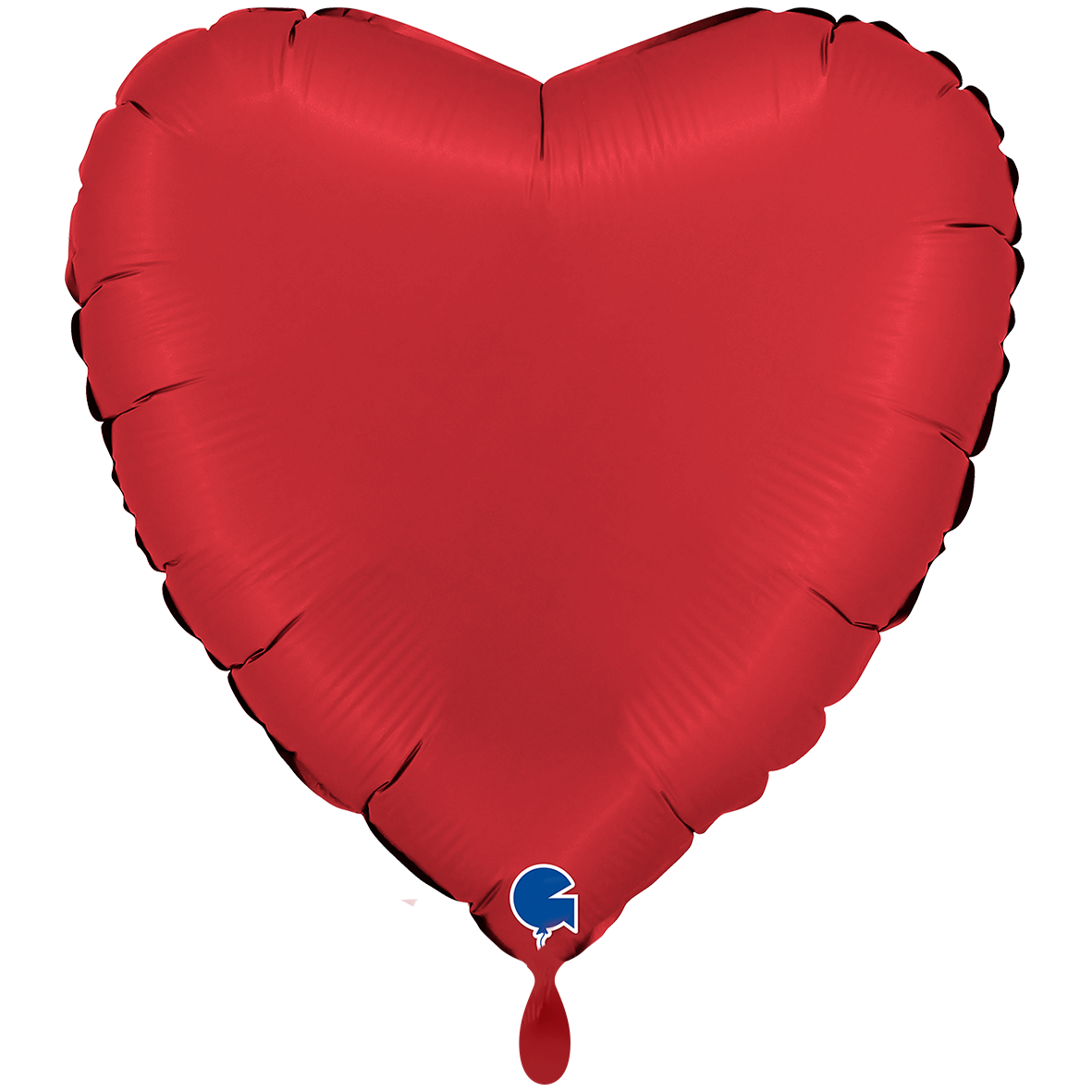 XXL - Heart - Satin Rubin Red