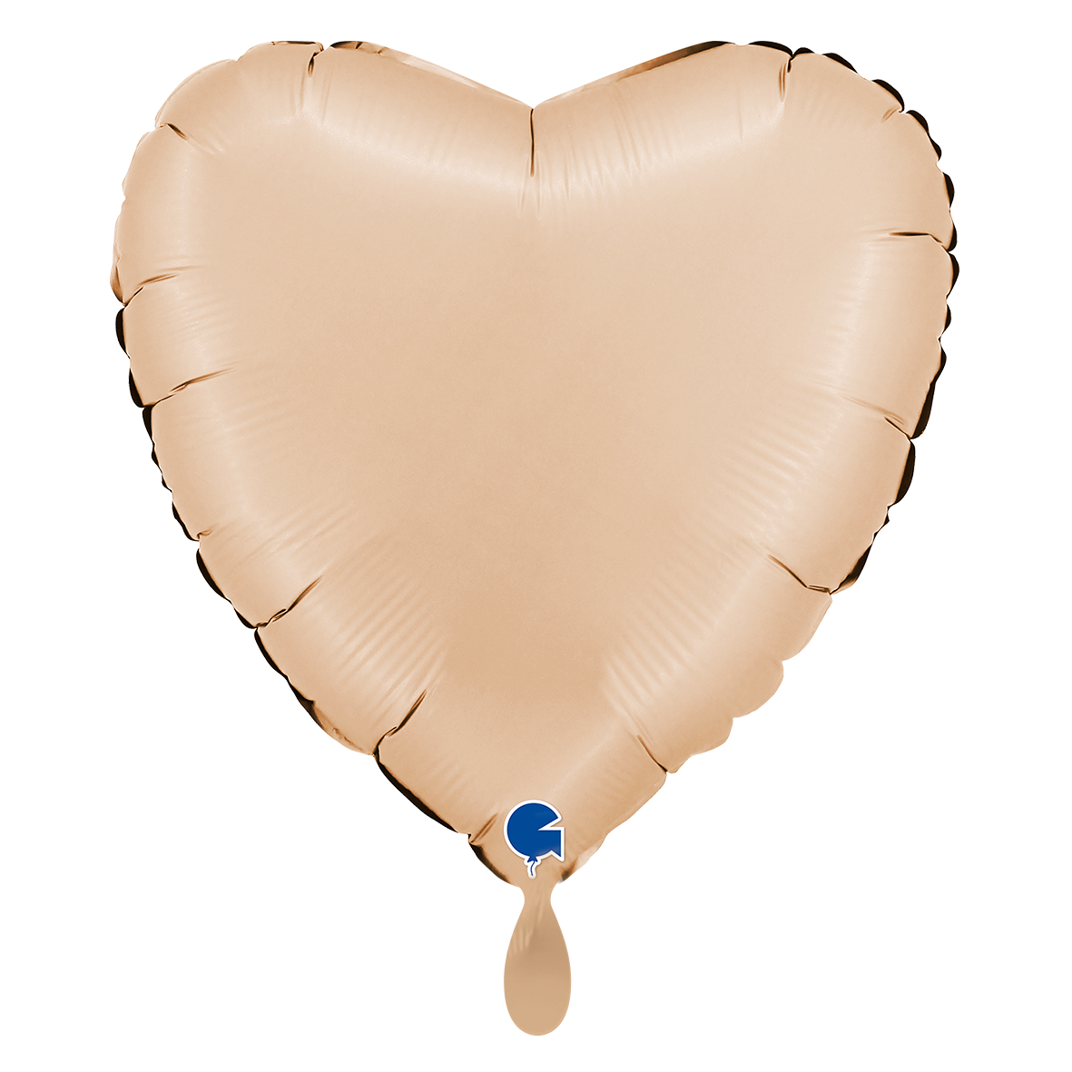 XL - Heart - Satin Nude