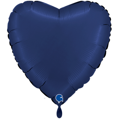 XXL - Heart - Satin Blue Navy XXL - Heart - Satin Blue Navy