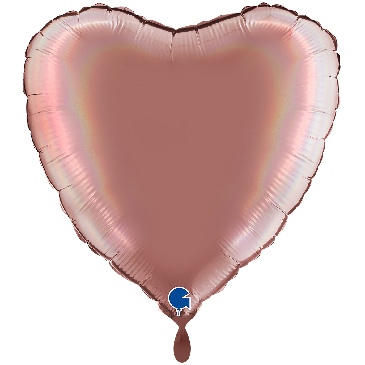 XXL - Heart - Rainbow Holographic Platinum Rosè