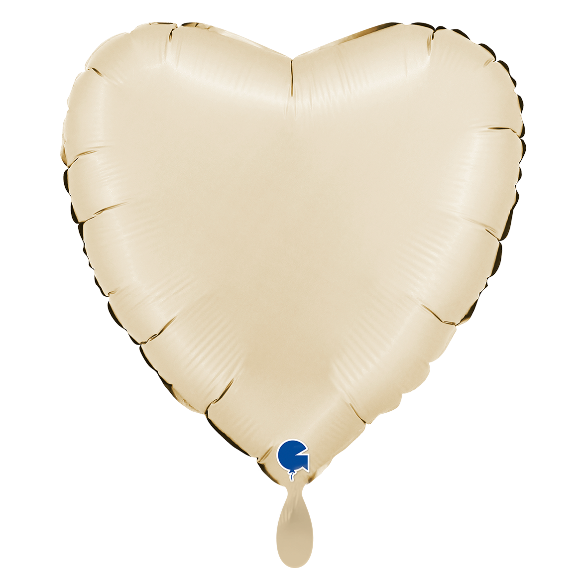 XL - Heart - Satin Cream