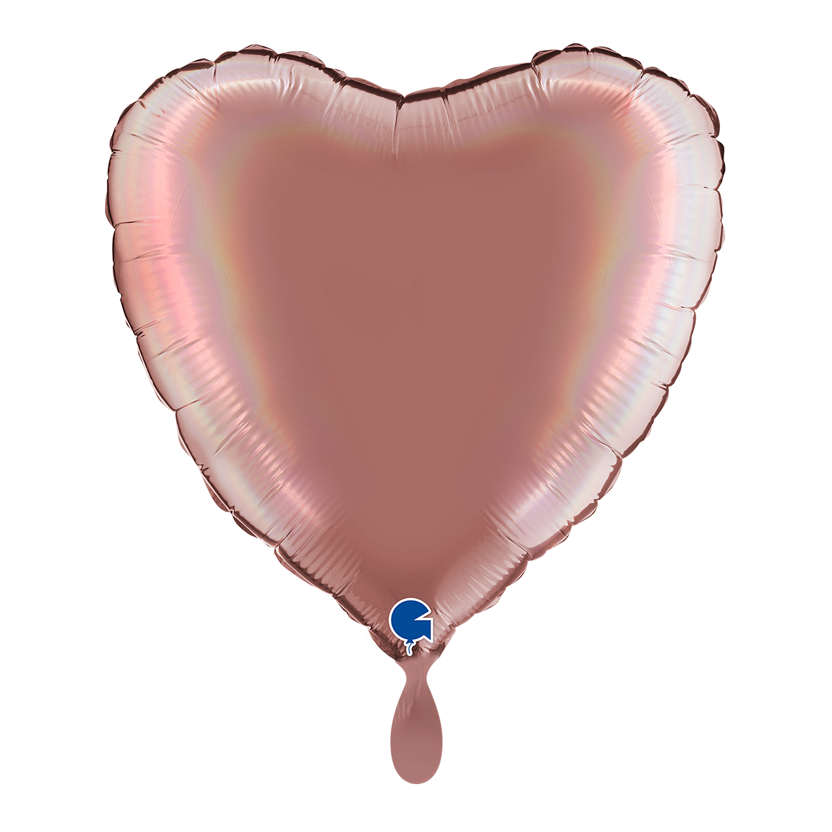 Heart - Rainbow Holographic Platinum Rosè