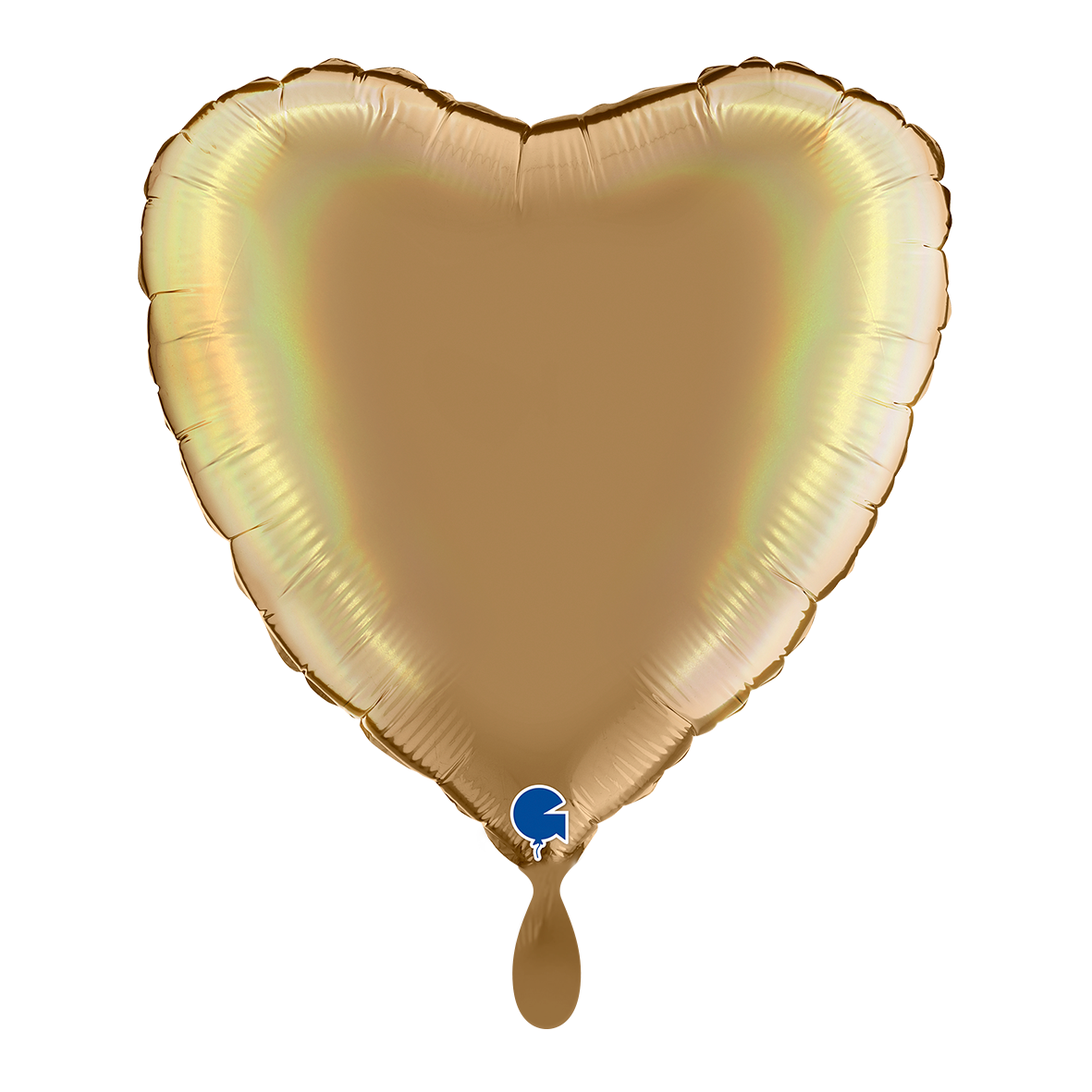 Heart - Rainbow Holographic Platinum Champagne