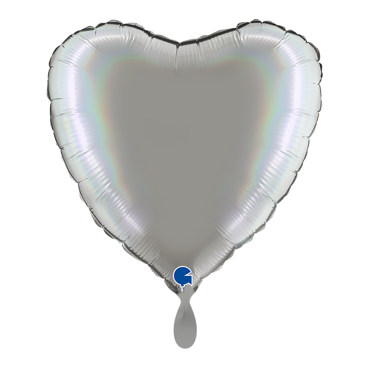 Heart - Rainbow Holographic Platinum Pure