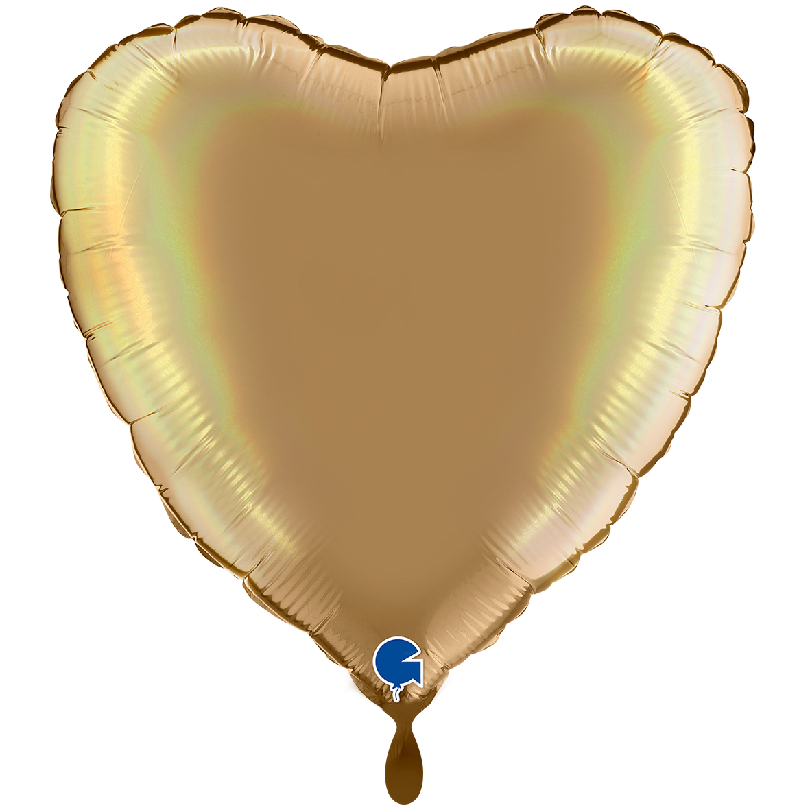 XXL - Heart - Rainbow Holographic Platinum Champagne