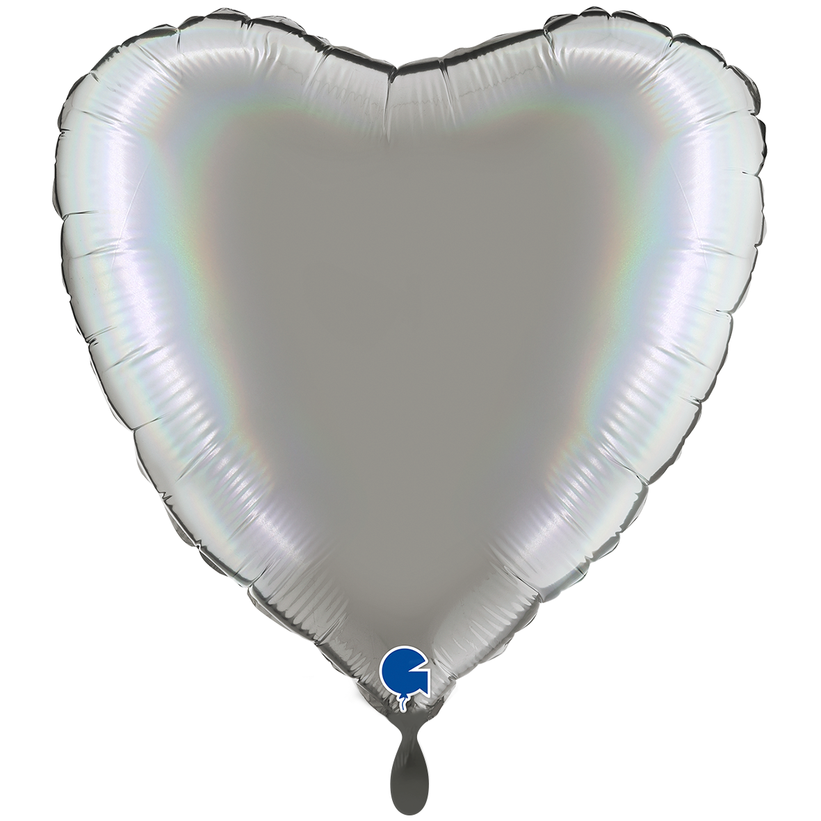 XXL - Heart - Rainbow Holographic Platinum Pure
