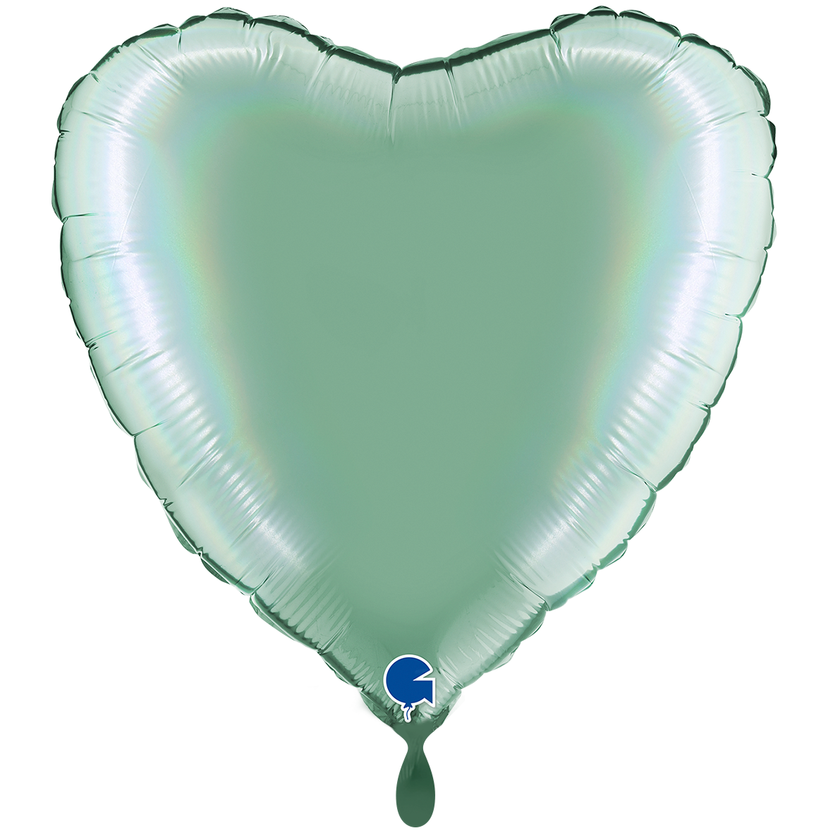 XXL - Heart - Rainbow Holographic Platinum Tiffany