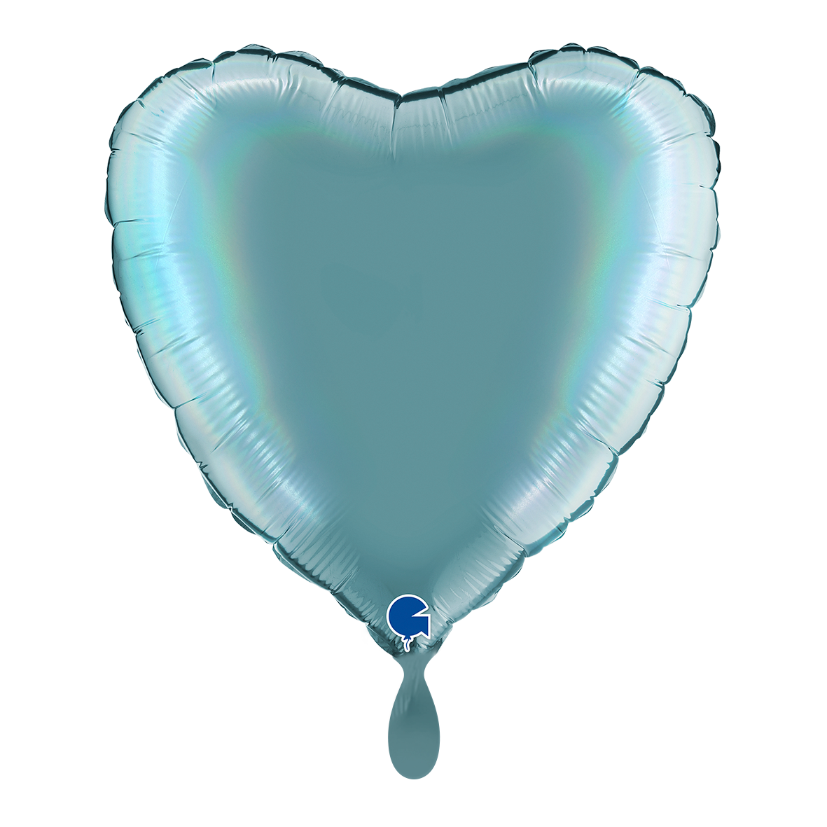 Heart - Rainbow Holographic Platinum Tenerife Sea