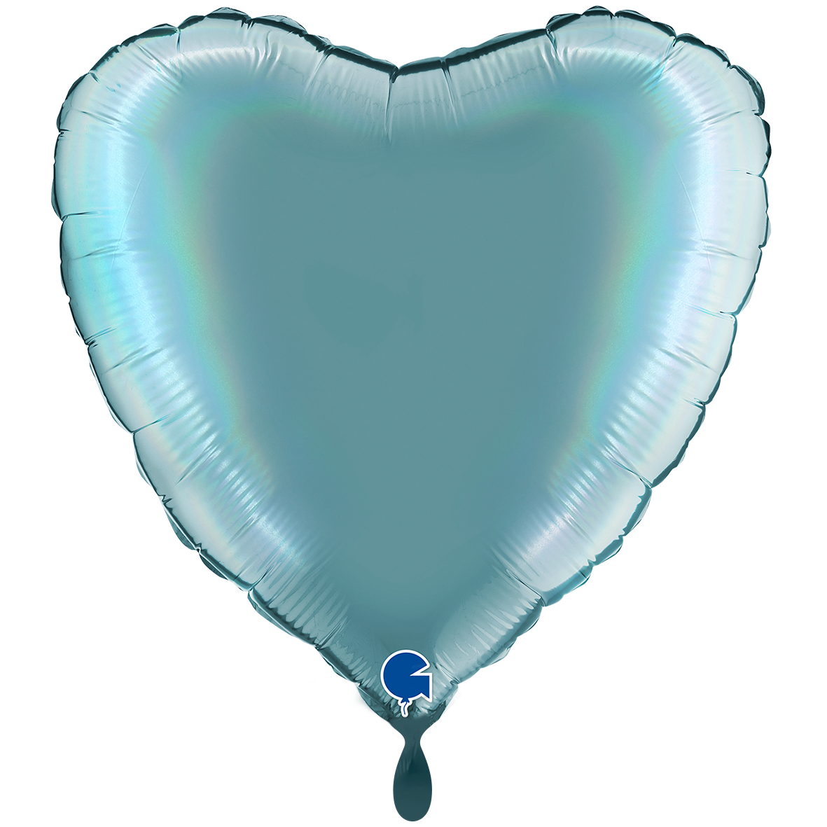 XXL - Heart - Rainbow Holographic Platinum Tenerife Sea