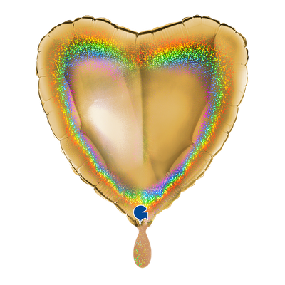 Heart - Glitter Holographic Gold 5
