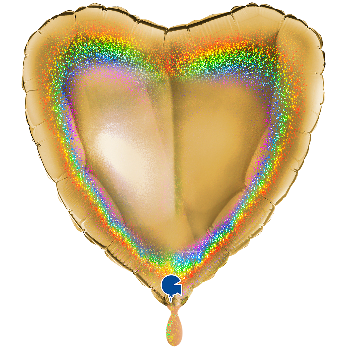 XXL - Heart - Glitter Holographic Gold 5