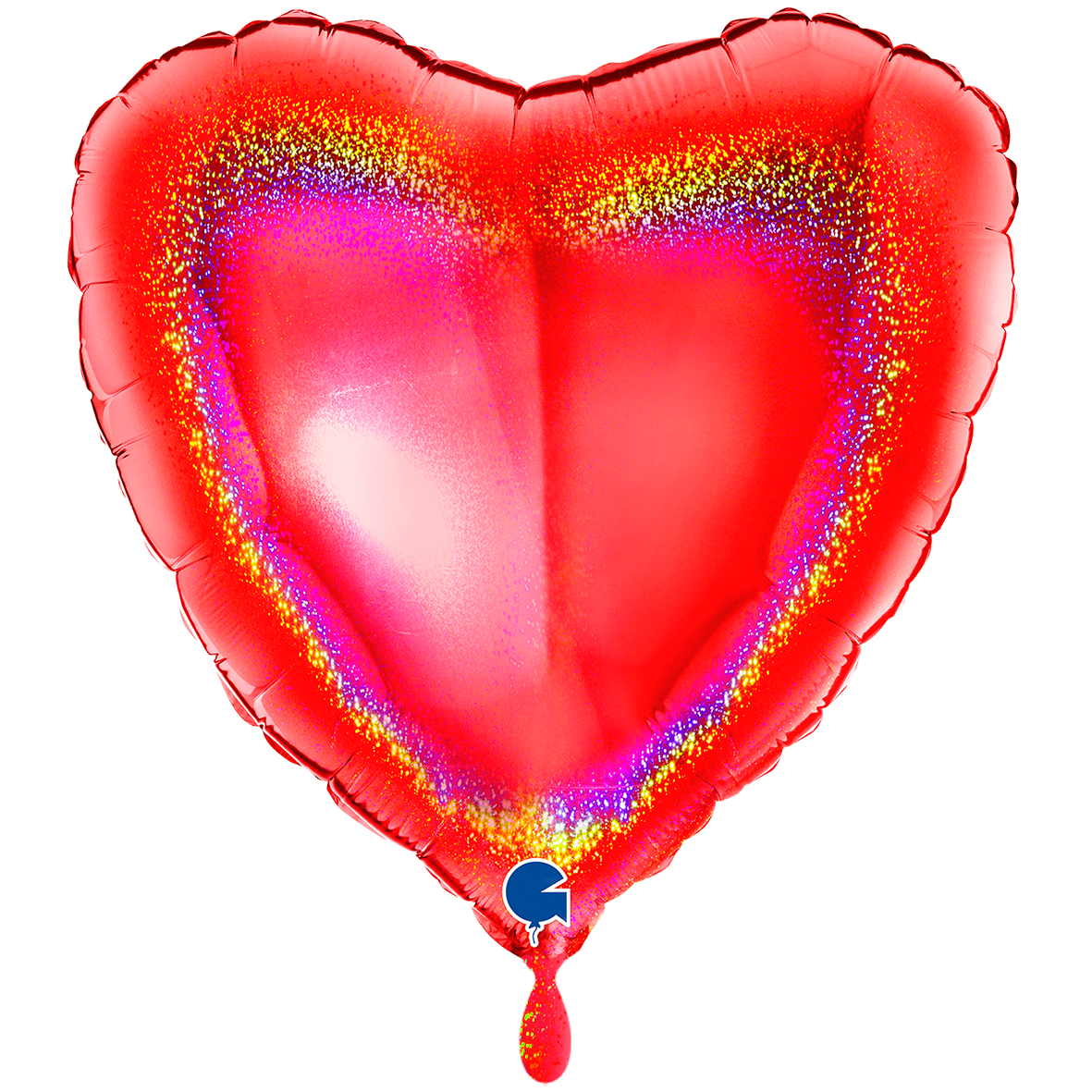 XXL - Heart - Glitter Holographic Red