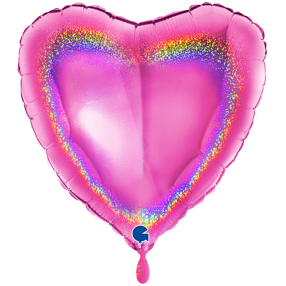 XXL - Heart - Glitter Holographic Fuxia