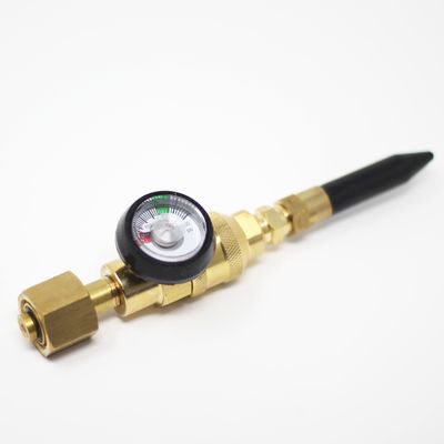 Knickventil / Füllventil mit Manometer für Latexballons mit Helium