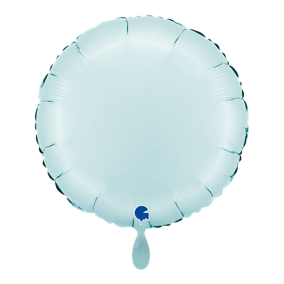 Round - Satin Pastel Blue