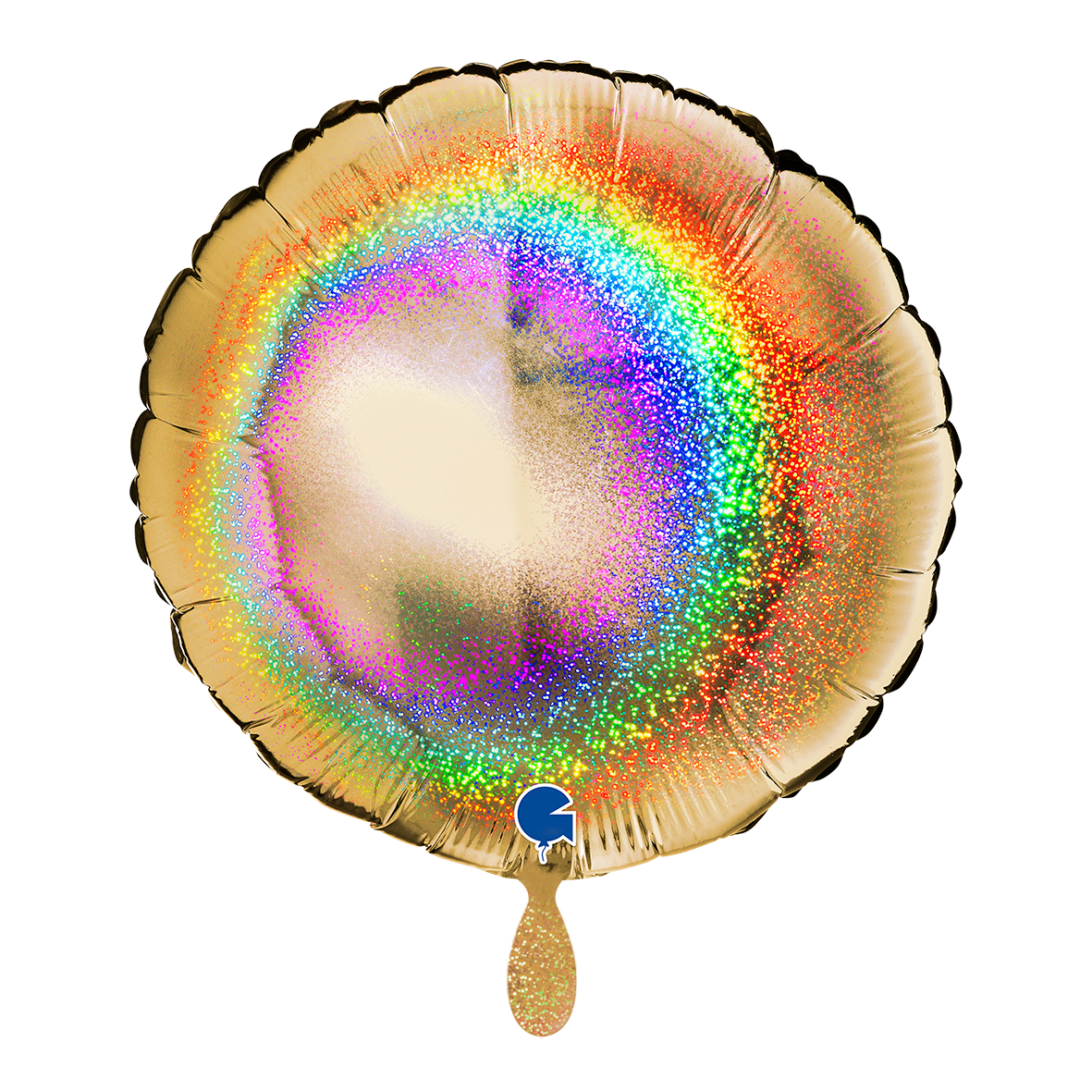 Round - Glitter Holographic Gold 5
