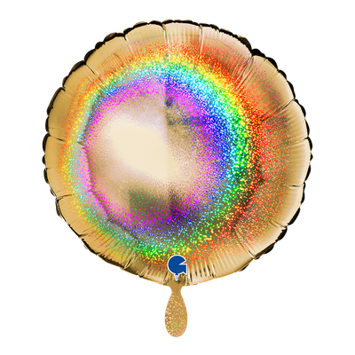 Round - Glitter Holographic Gold 5