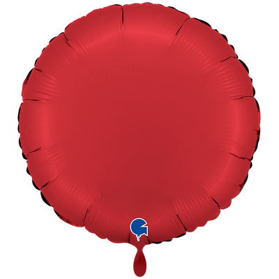 XXL - Round - Satin Rubin Red