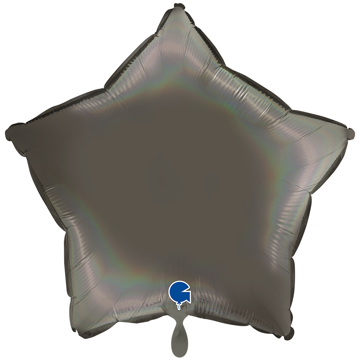 XXL - Star - Rainbow Holographic Platinum Grey