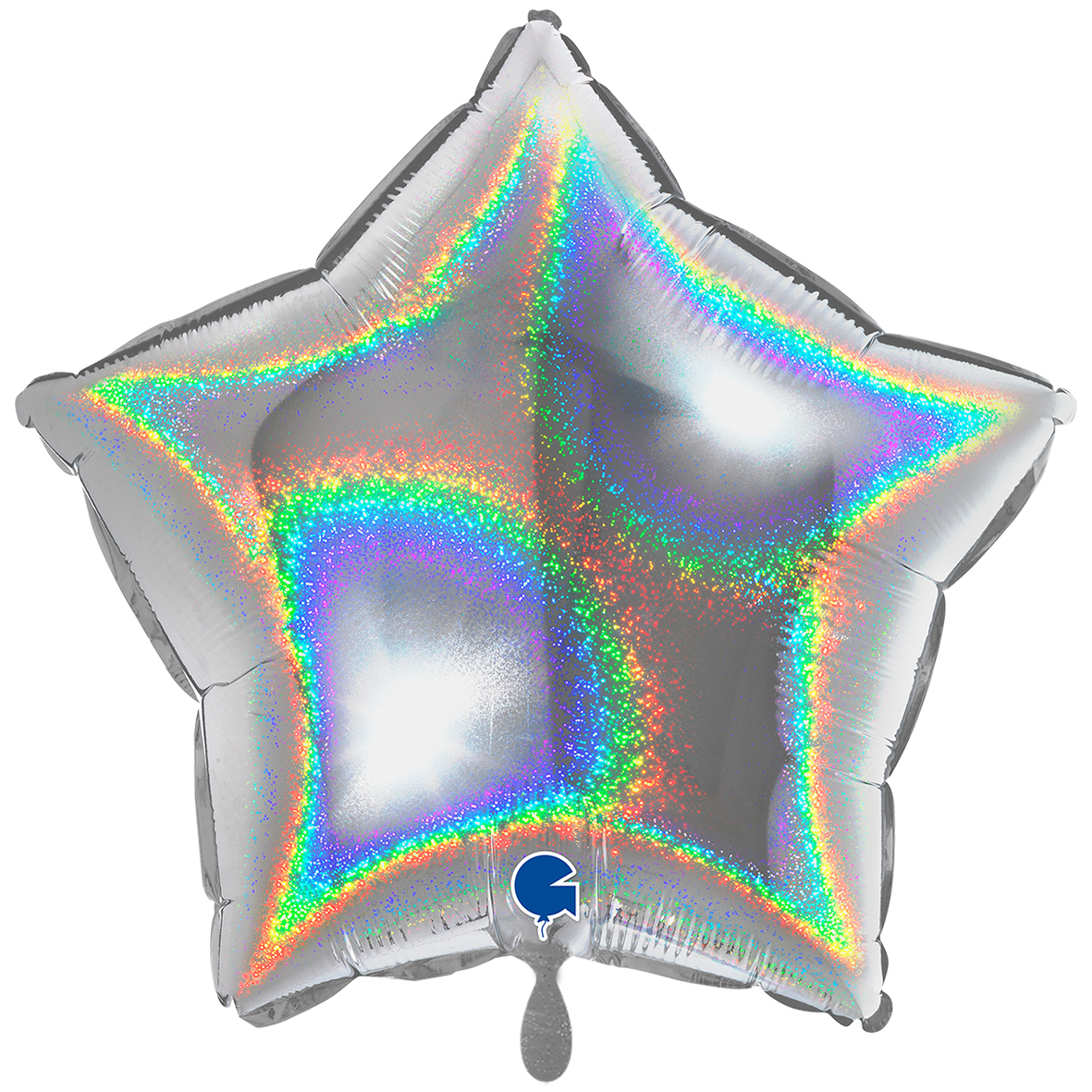XXL - Star - Glitter Holographic Silver