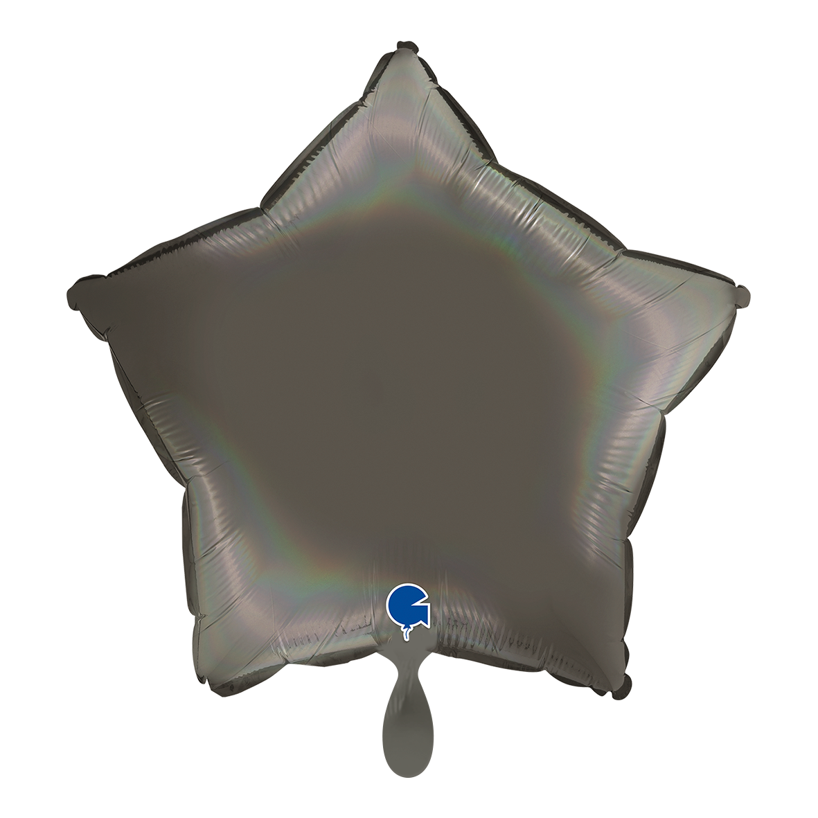 Star - Rainbow Holographic Platinum Grey