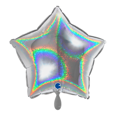 Star - Glitter Holographic Silver