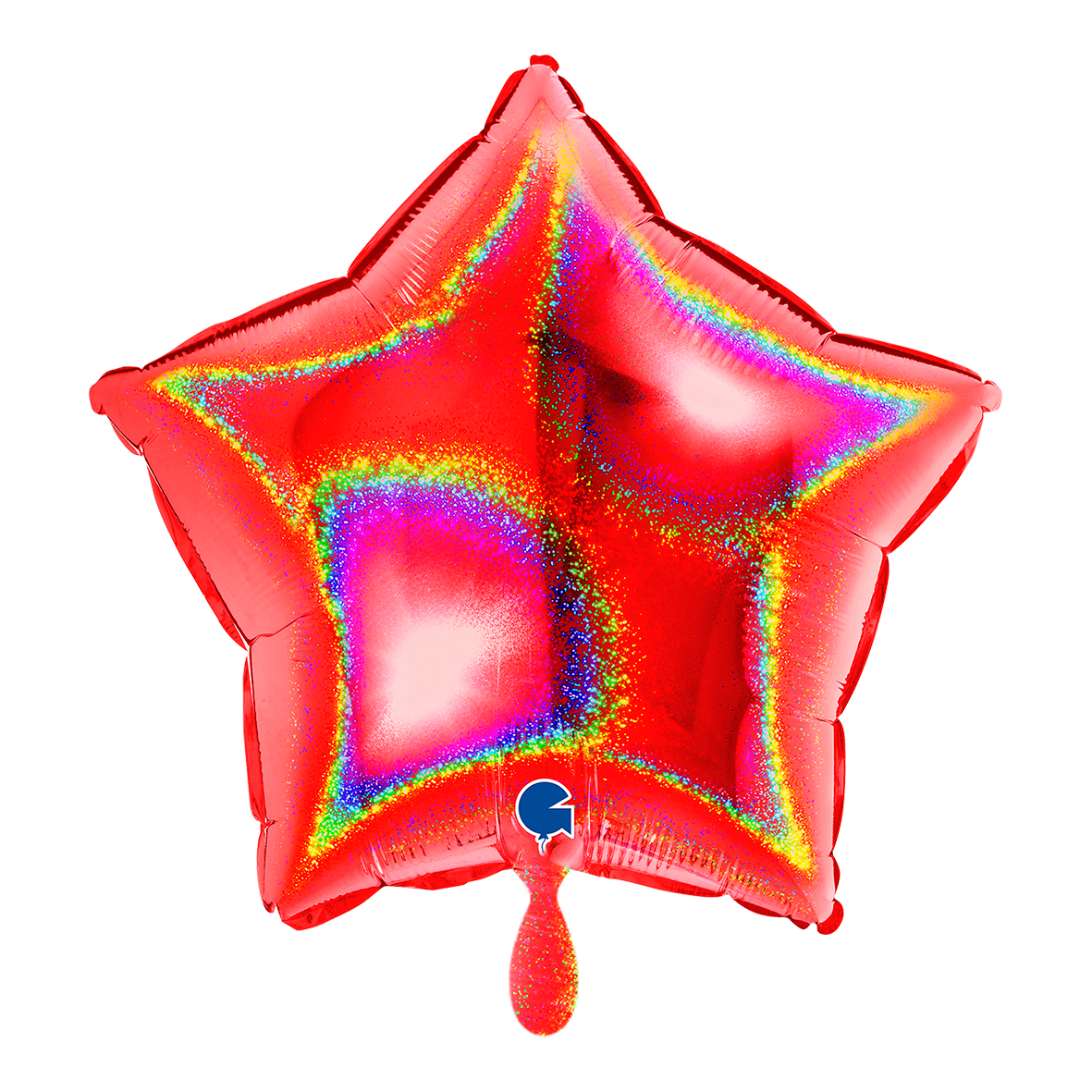 Star - Glitter Holographic Red