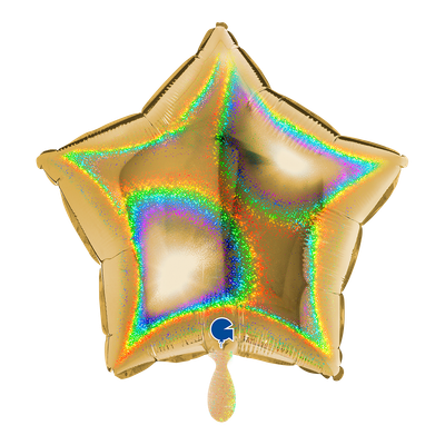 Star - Glitter Holographic Gold 5