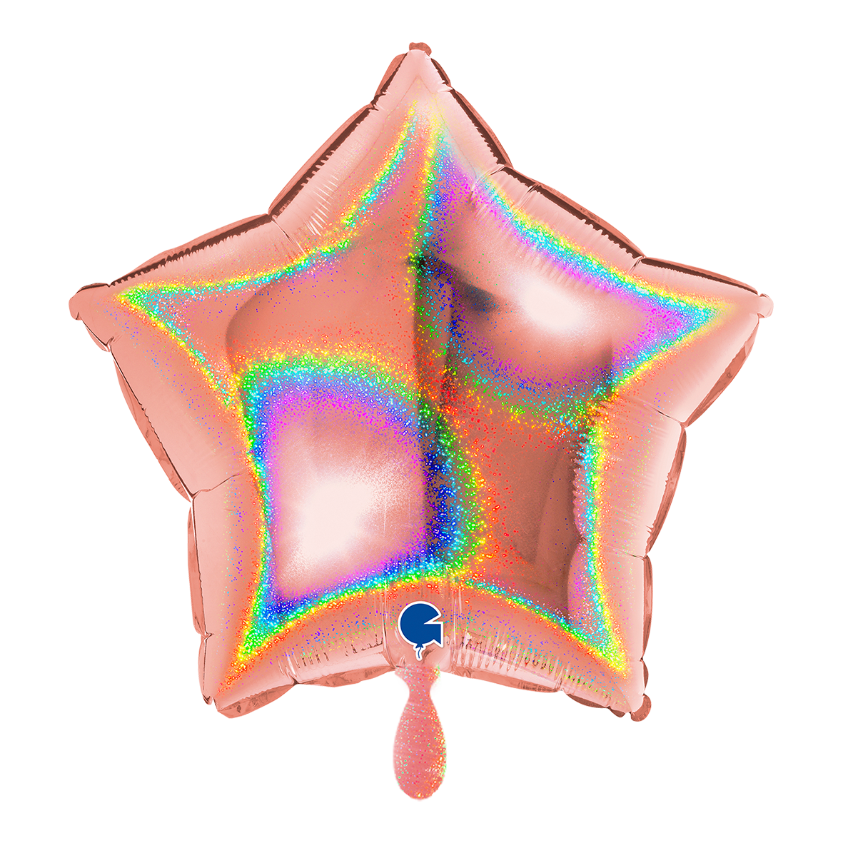 Star - Glitter Holographic Rose Gold