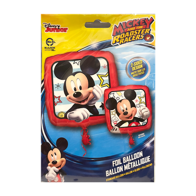 Micky Maus - Quadrat - 5 Ballons