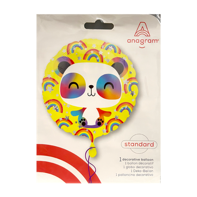 Panda mit Regenbogen - 5 Ballons